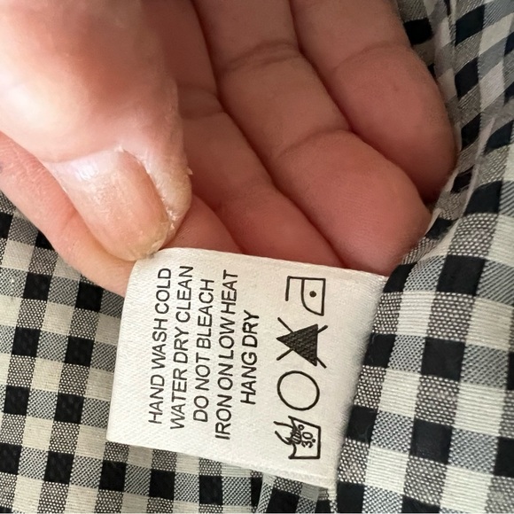 Needle & Thread Black Gray Bow Print Women's Double-Breasted Pea Coat Jacket L - Picture 6 of 7